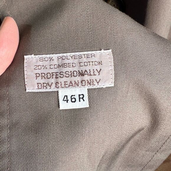 Christian Dior Monsier Mens Double Breasted Classic Trench Coat Size 46R - Picture 14 of 15